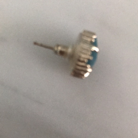 100% real Kendra Scott earring 1 blue and silver - Picture 2 of 3